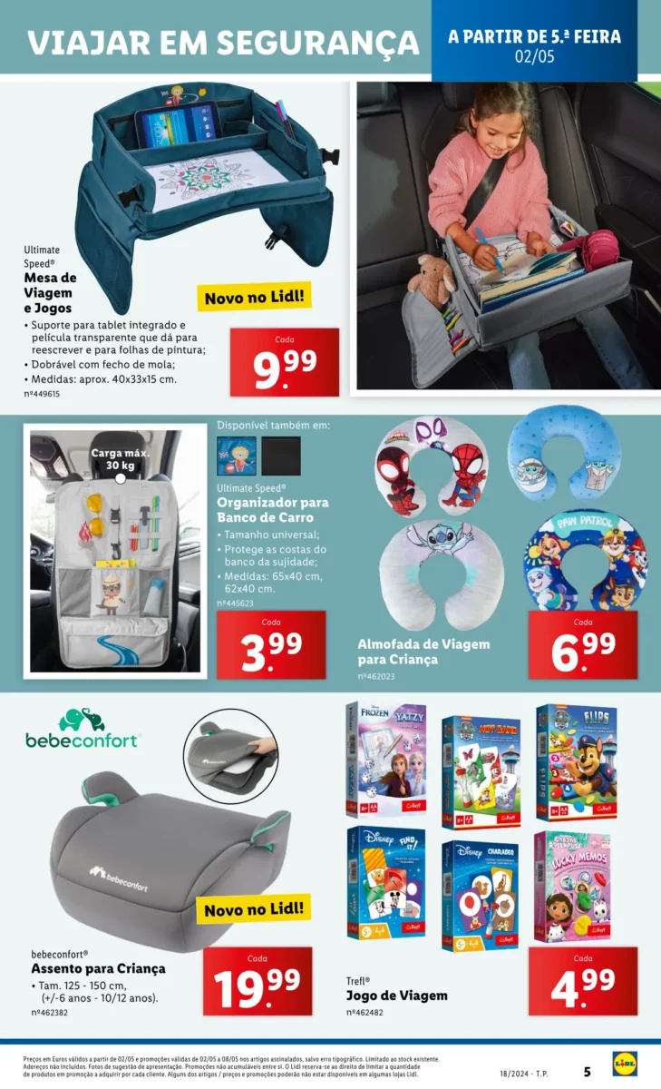 Antevis&atilde;o Folheto LiDL Novidades (a partir de 2 maio)