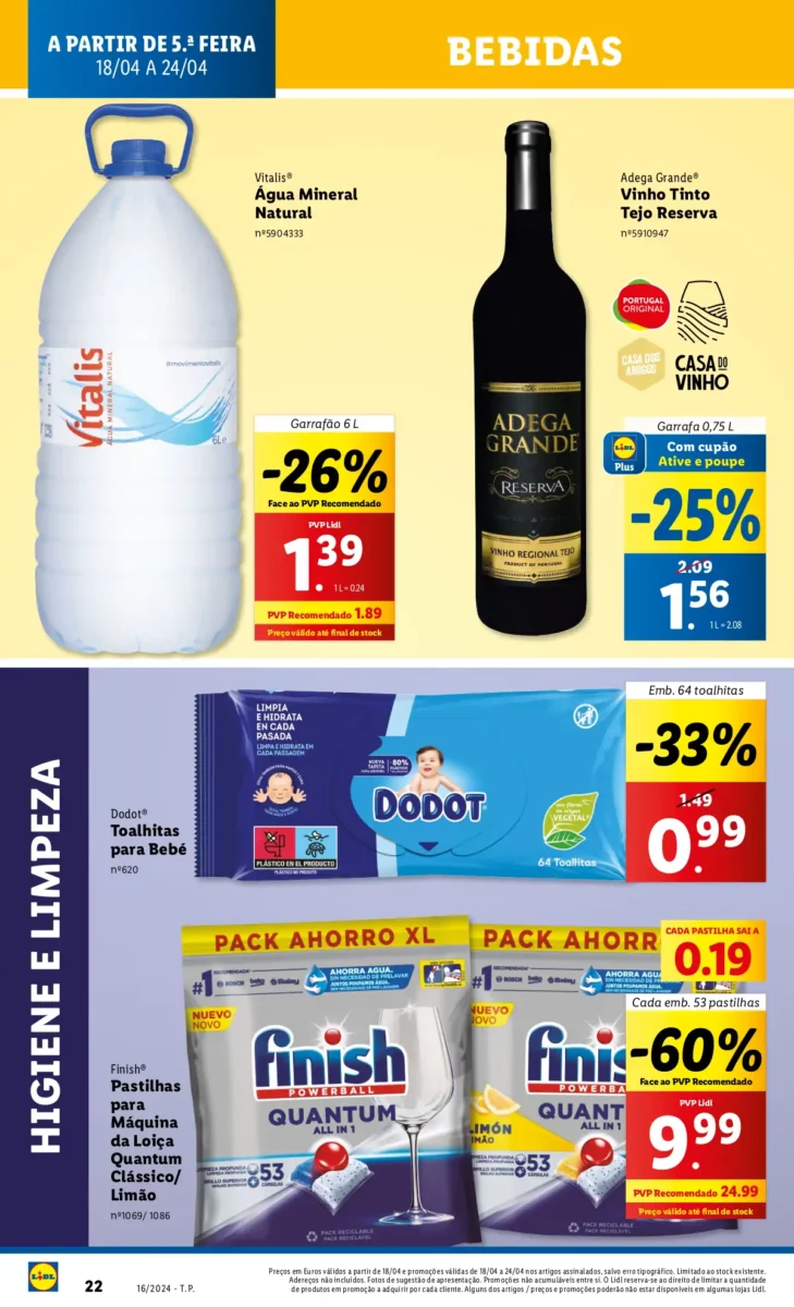 Antevis&atilde;o Folheto LiDL Novidades (18 a 24 abril)
