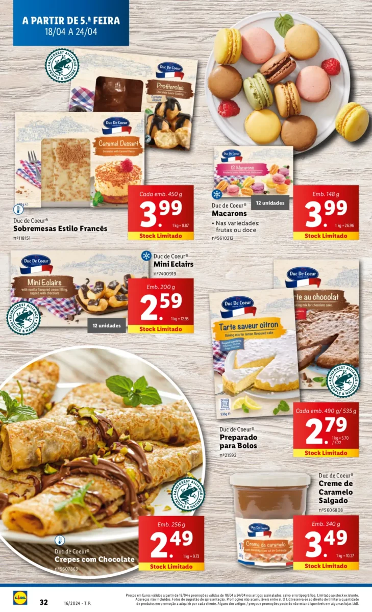 Antevis&atilde;o Folheto LiDL Novidades (18 a 24 abril)