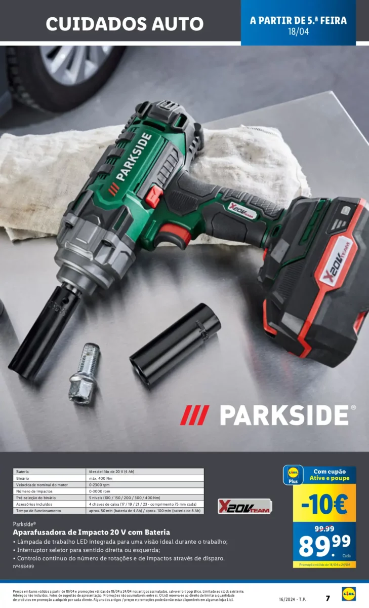 Antevis&atilde;o Folheto LiDL Novidades (18 a 24 abril)