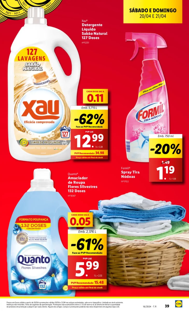 Antevis&atilde;o Folheto LiDL Novidades (18 a 24 abril)