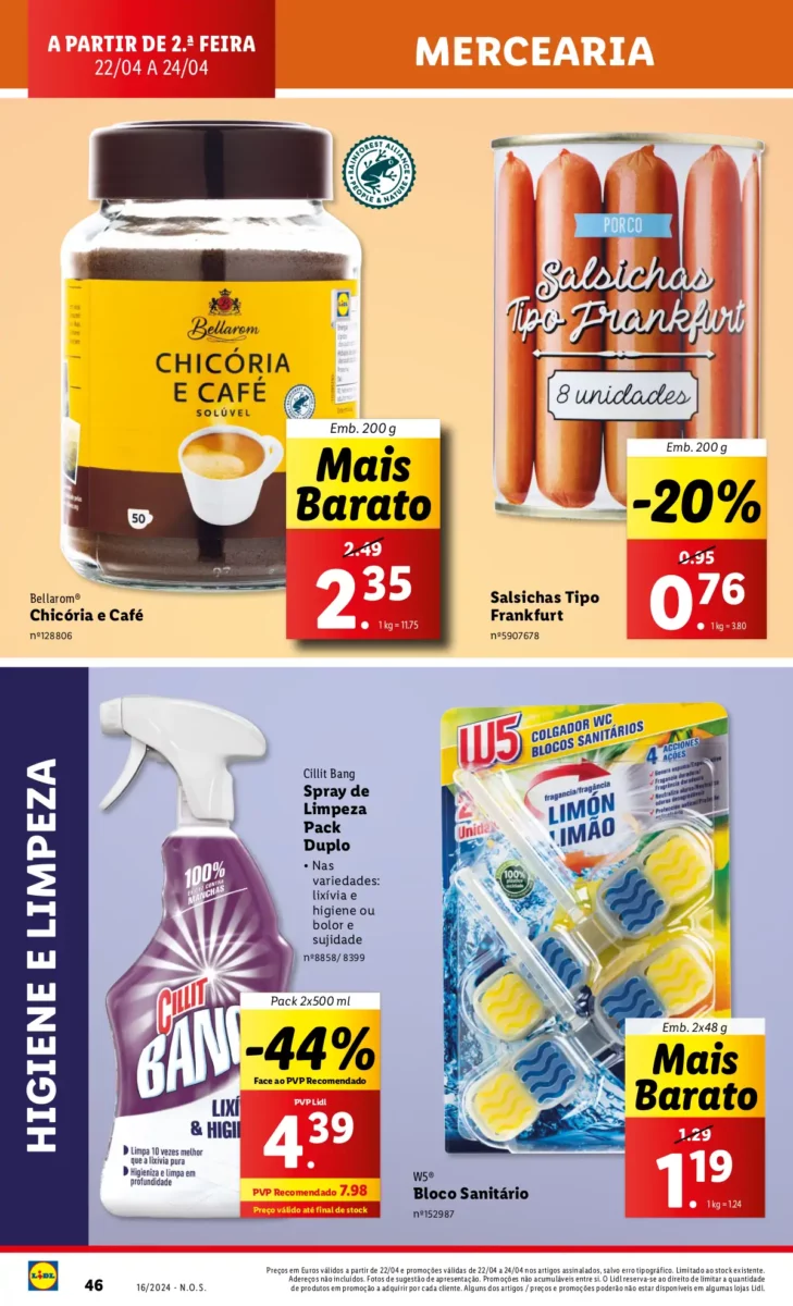 Antevis&atilde;o Folheto LiDL Novidades (18 a 24 abril)