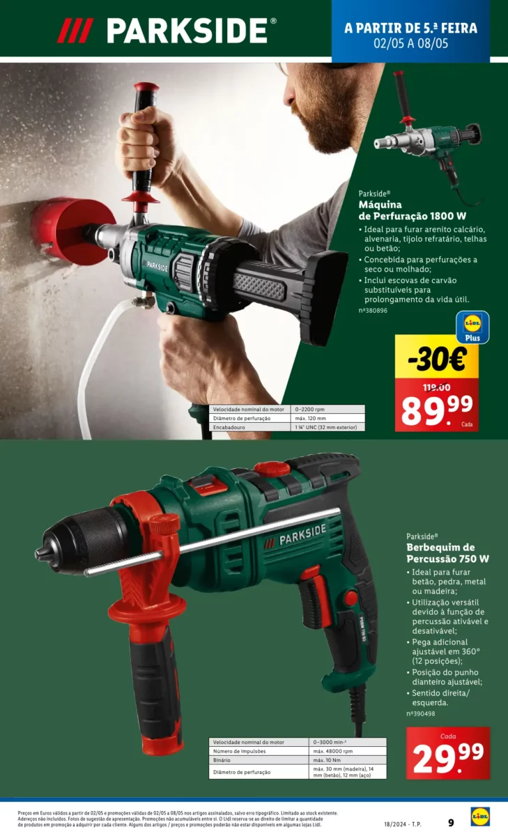 Antevis&atilde;o Folheto LiDL Novidades (a partir de 2 maio)