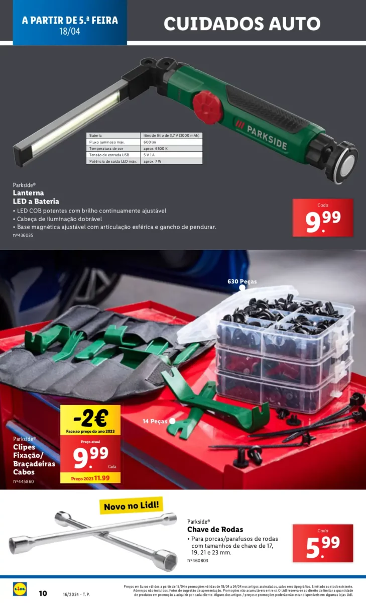 Antevis&atilde;o Folheto LiDL Novidades (18 a 24 abril)