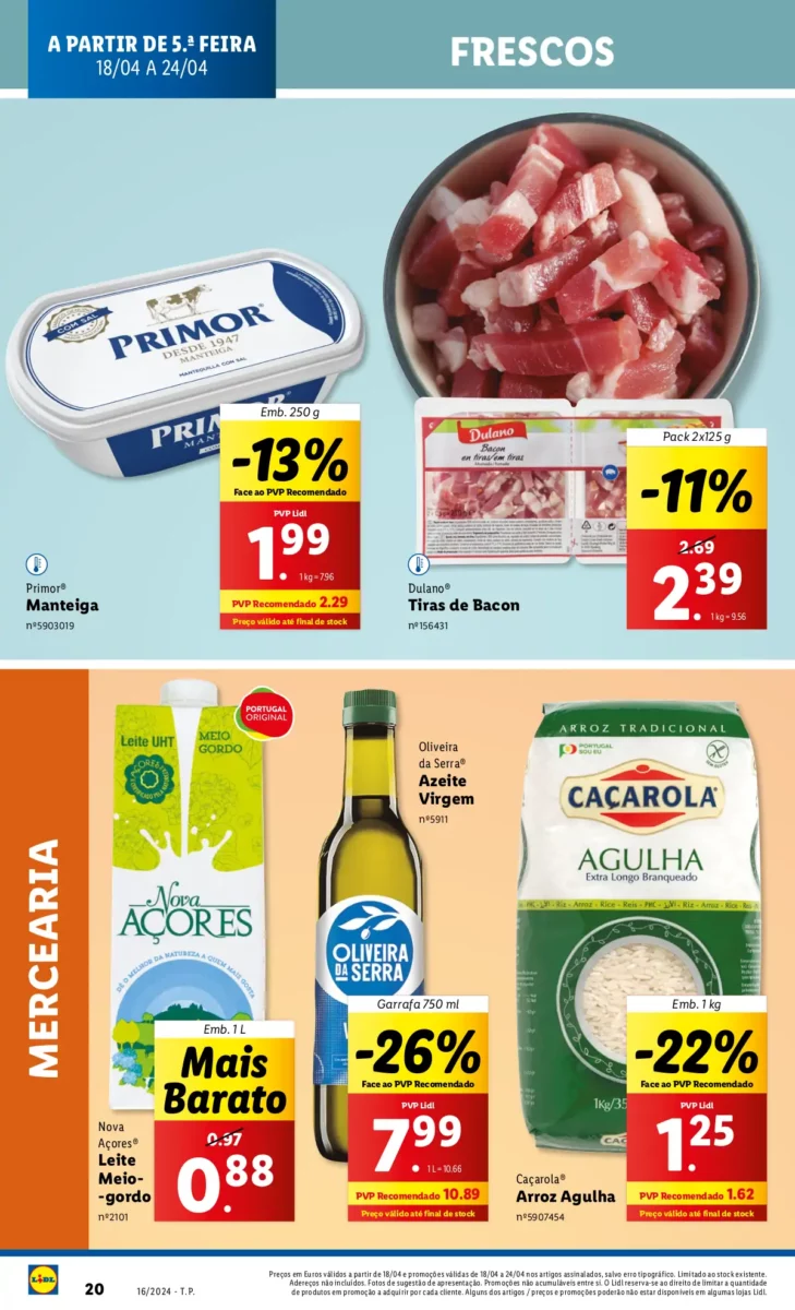 Antevis&atilde;o Folheto LiDL Promo&ccedil;&otilde;es (18 a 24 abril)