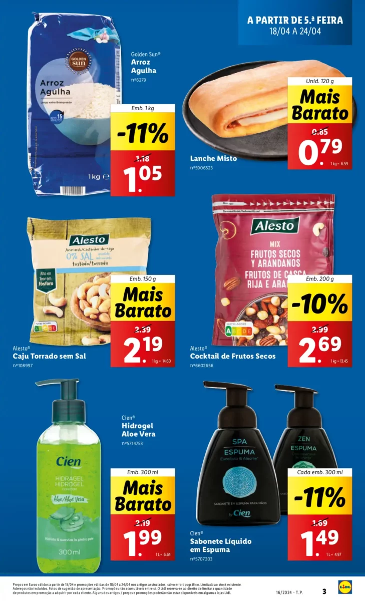 Antevis&atilde;o Folheto LiDL Promo&ccedil;&otilde;es (18 a 24 abril)
