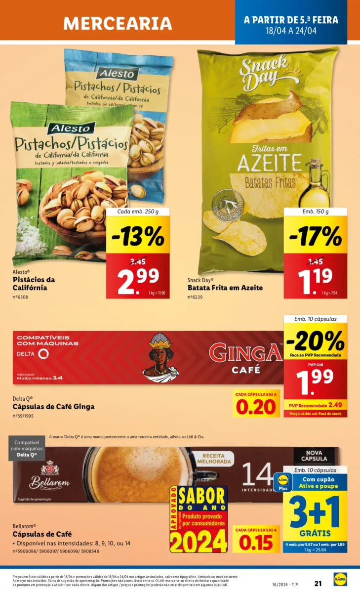 Antevis&atilde;o Folheto LiDL Promo&ccedil;&otilde;es (18 a 24 abril)