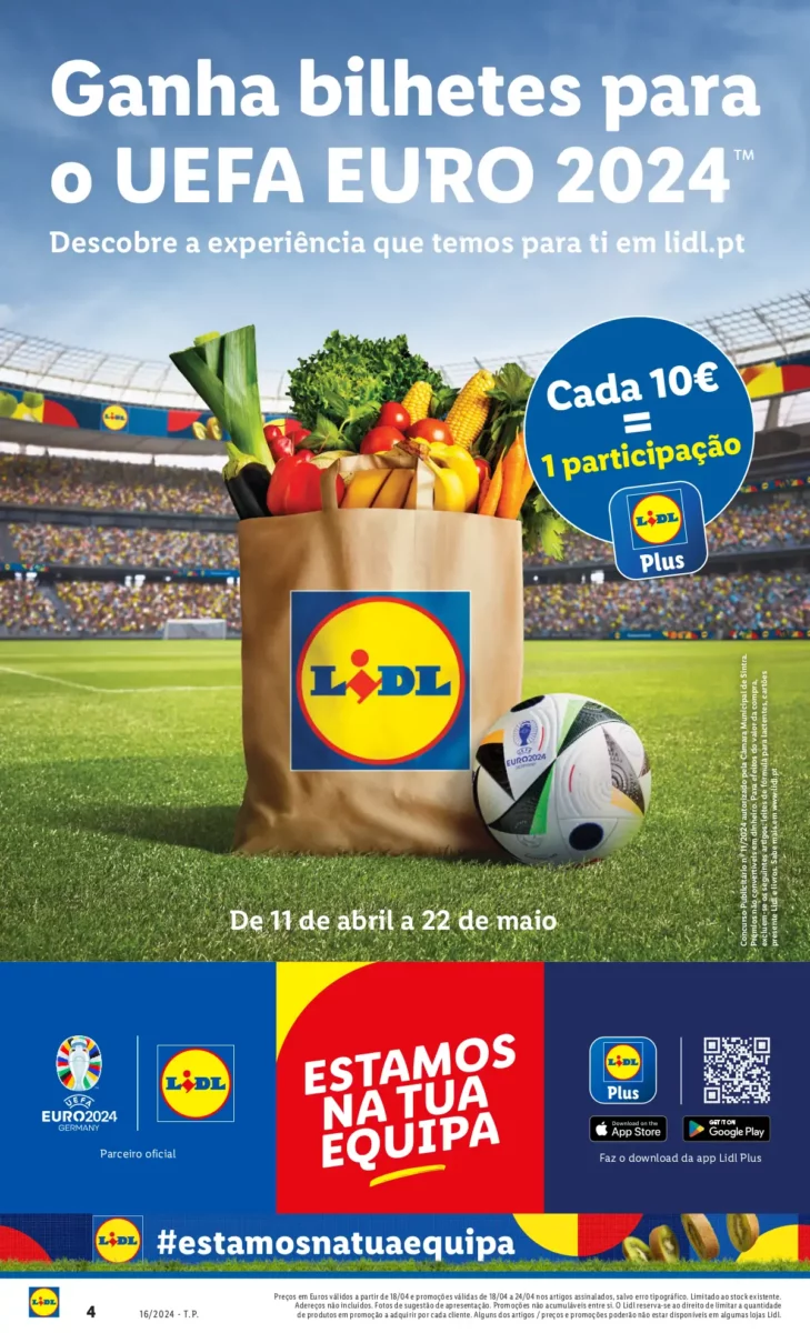 Antevis&atilde;o Folheto LiDL Promo&ccedil;&otilde;es (18 a 24 abril)