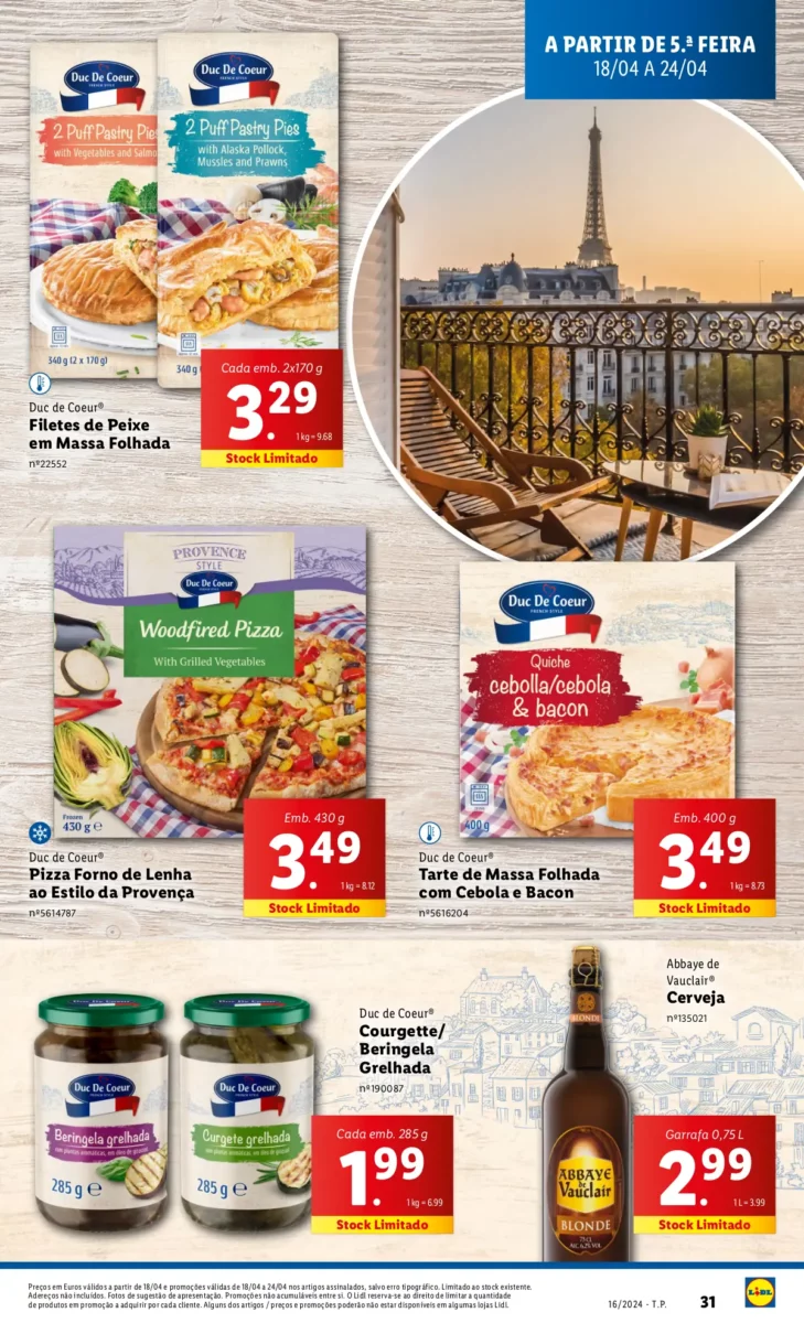 Antevis&atilde;o Folheto LiDL Promo&ccedil;&otilde;es (18 a 24 abril)