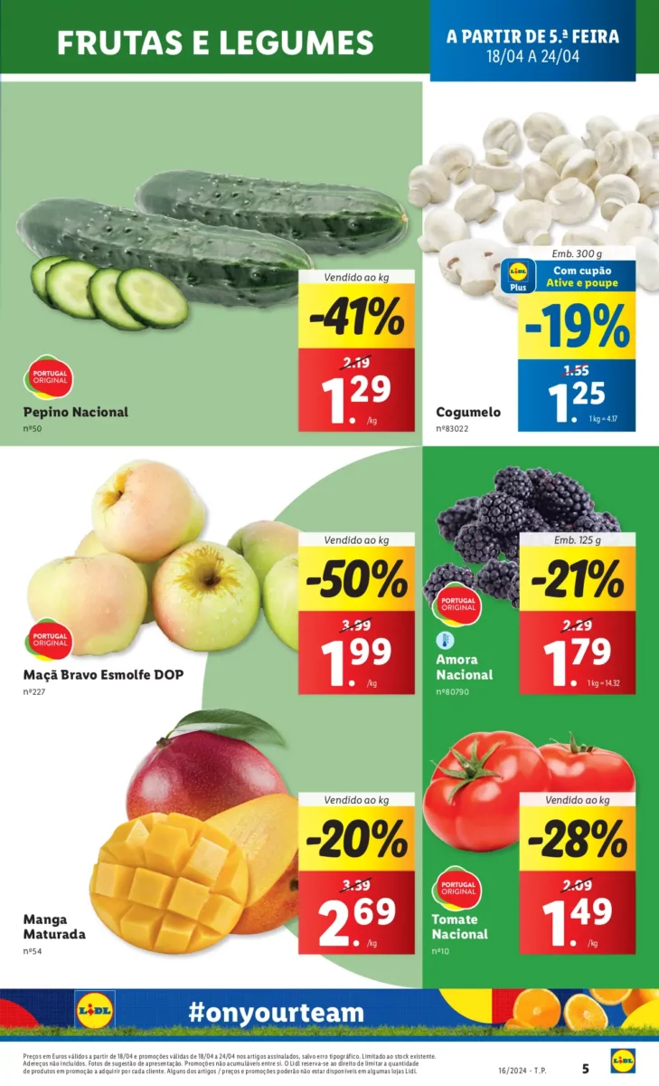 Antevis&atilde;o Folheto LiDL Promo&ccedil;&otilde;es (18 a 24 abril)