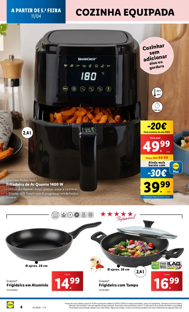 Antevis&atilde;o Folheto LiDL Promo&ccedil;&otilde;es (11 a 18 abril)