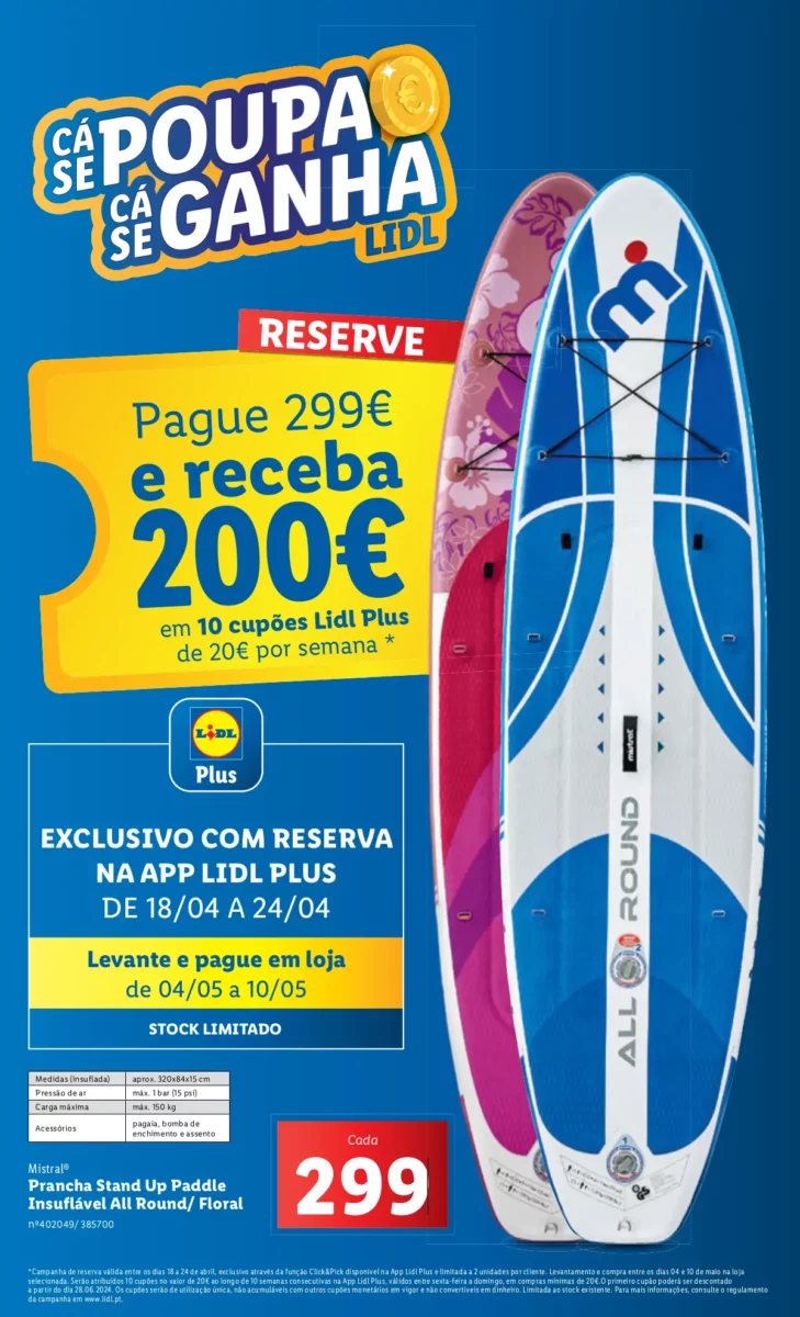Antevis&atilde;o Folheto LiDL Promo&ccedil;&otilde;es (18 a 24 abril)