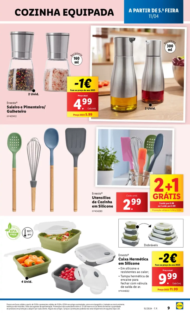 Antevis&atilde;o Folheto LiDL Promo&ccedil;&otilde;es (11 a 18 abril)