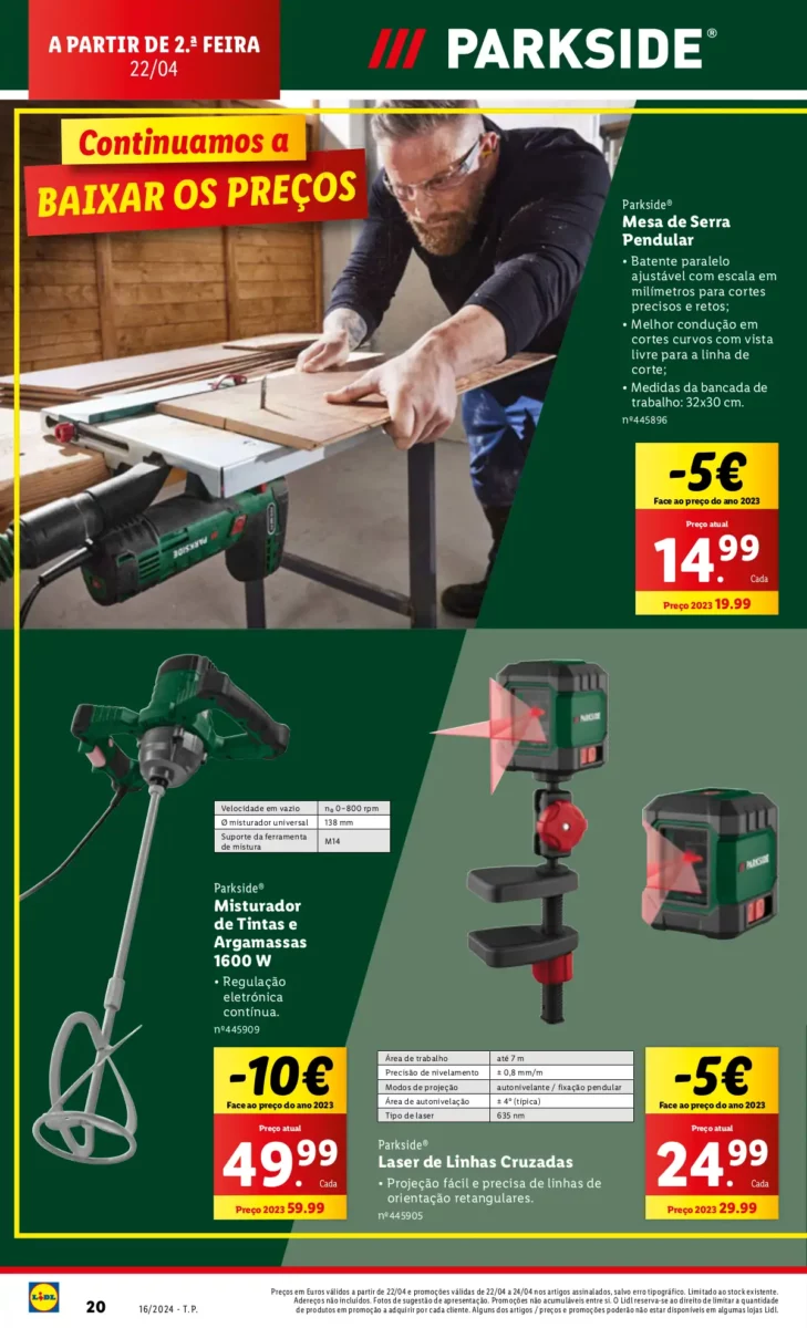 Antevis&atilde;o Folheto LiDL Promo&ccedil;&otilde;es (18 a 24 abril)