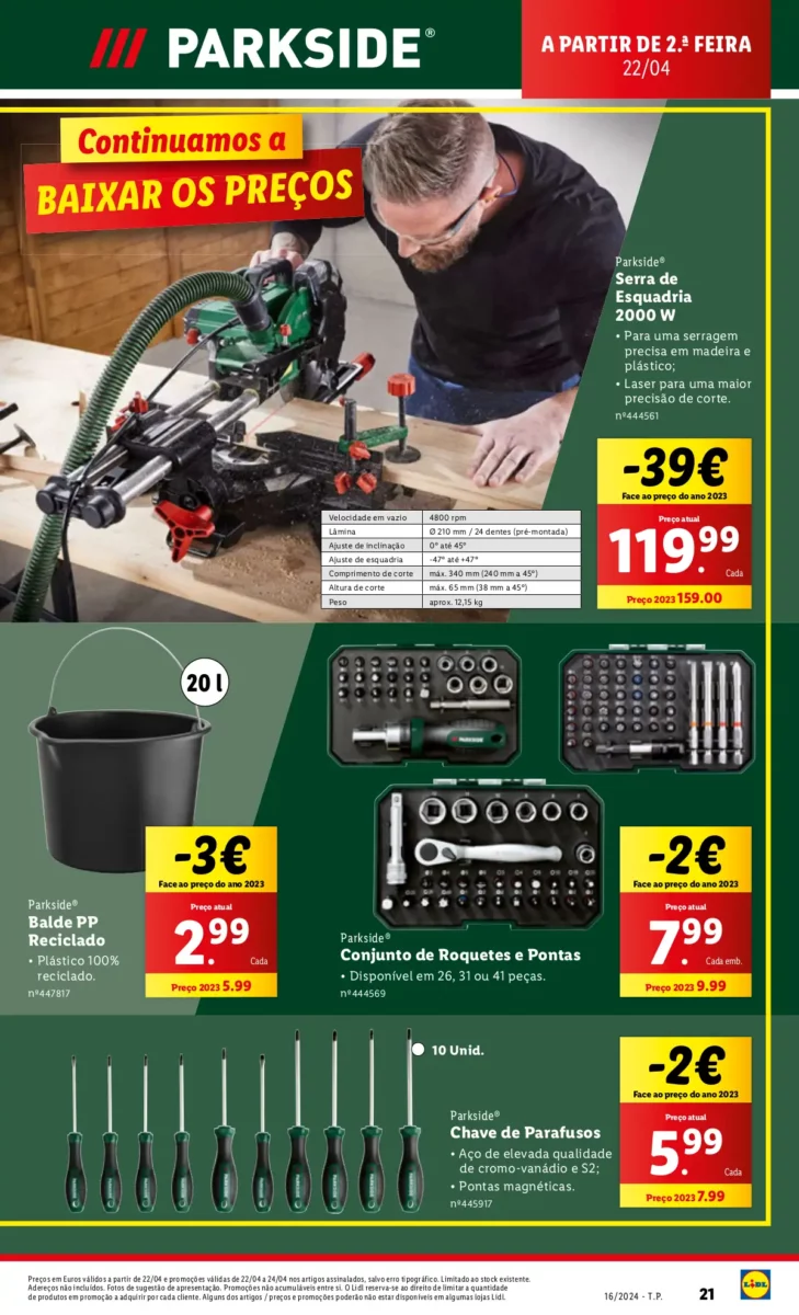 Antevis&atilde;o Folheto LiDL Promo&ccedil;&otilde;es (18 a 24 abril)