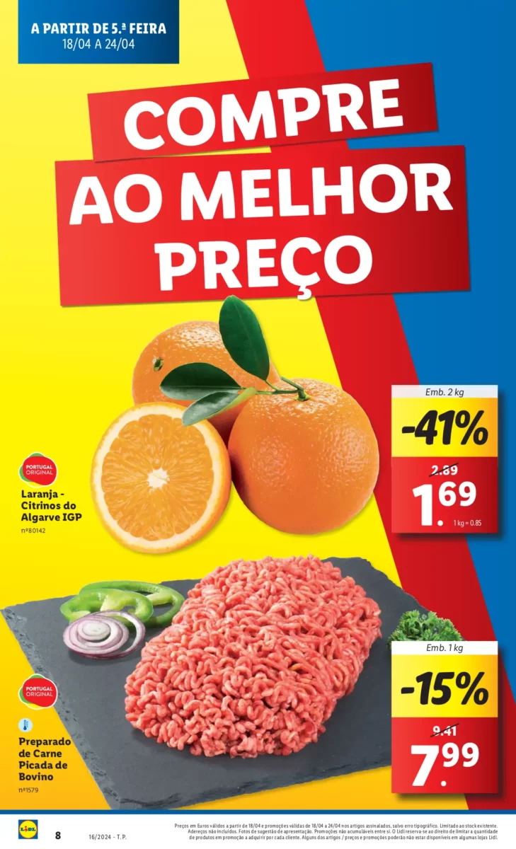 Antevis&atilde;o Folheto LiDL Promo&ccedil;&otilde;es (18 a 24 abril)