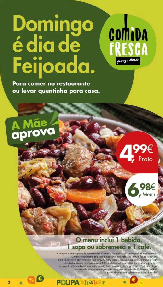 Antevis&atilde;o Folheto Pingo Doce (9 a 15 abril)