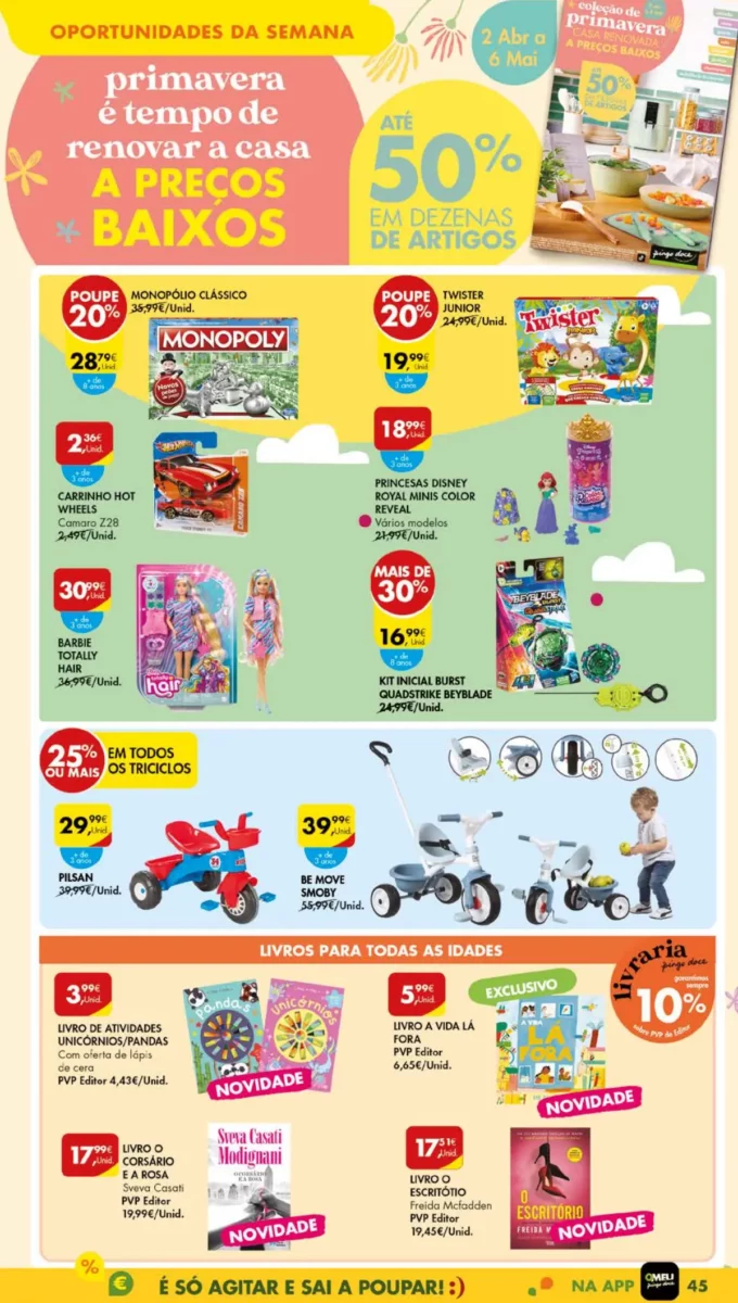 Antevis&atilde;o Folheto Pingo Doce (9 a 15 abril)