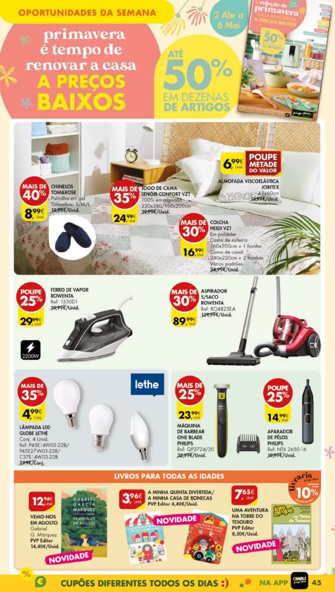 Antevis&atilde;o Folheto Pingo Doce (2 a 8 abril)