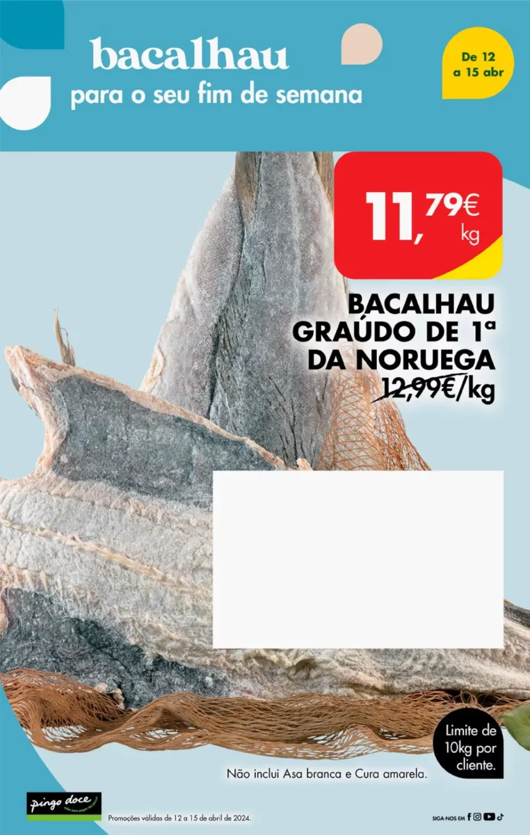 Antevis&atilde;o Folheto Pingo Doce fim-de-semana (12 a 15 abril)