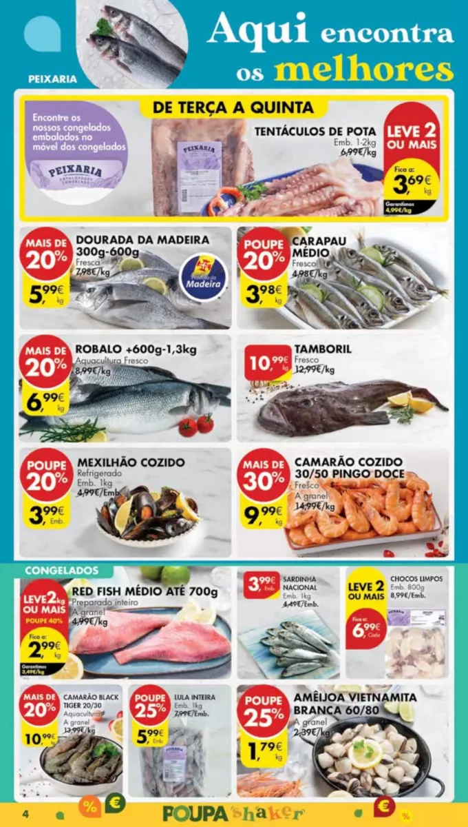 Antevis&atilde;o Folheto Pingo Doce Madeira (9 a 15 abril)