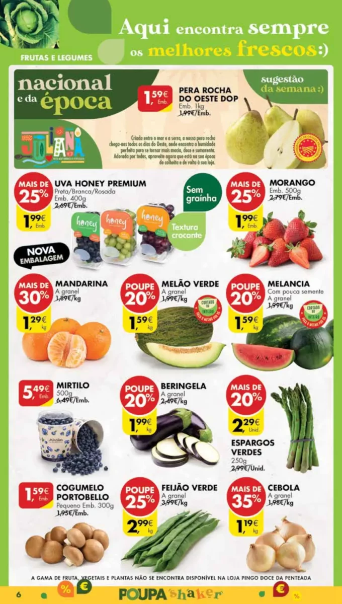 Antevis&atilde;o Folheto Pingo Doce Madeira (2 a 8 abril)