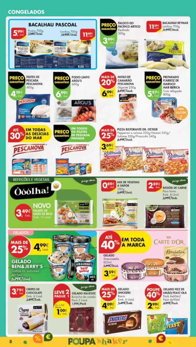 Antevis&atilde;o Folheto Pingo Doce Madeira (9 a 15 abril)