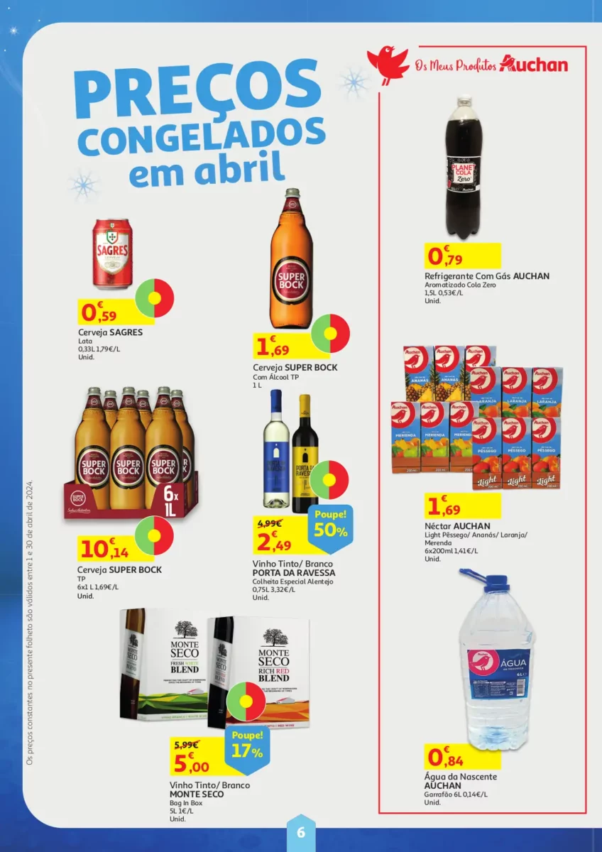 Folheto Auchan Cabaz Abril 2024