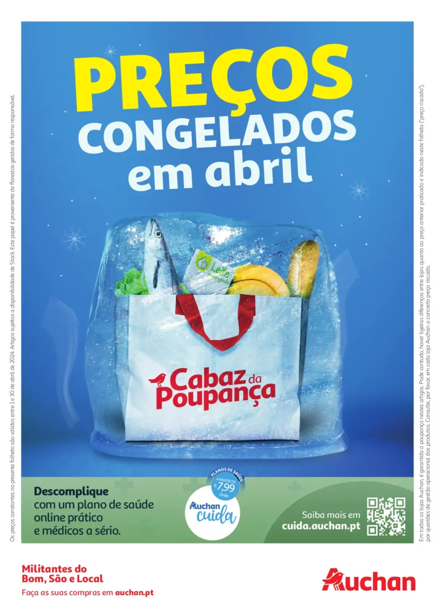 Folheto Auchan Cabaz Abril 2024