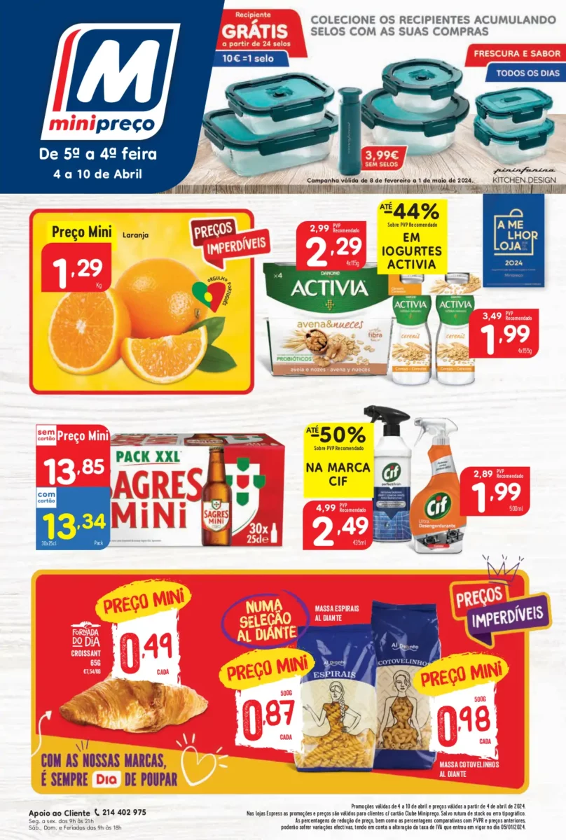Folheto Minipre&ccedil;o (4 a 10 abril)