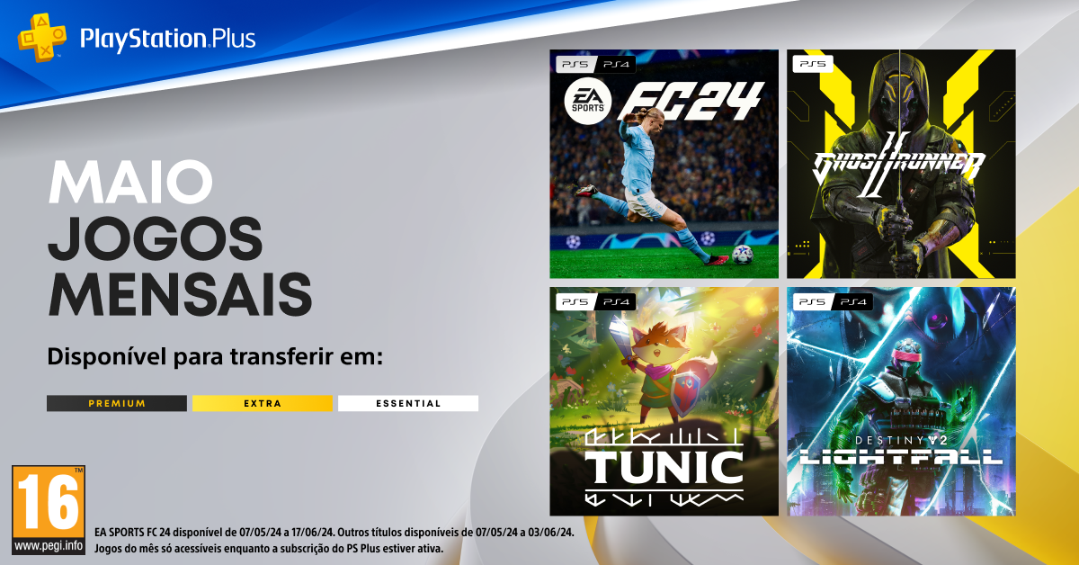 EA SPORTS FC 24 e Tunic s&atilde;o alguns dos jogos do PlayStation Plus deste m&ecirc;s