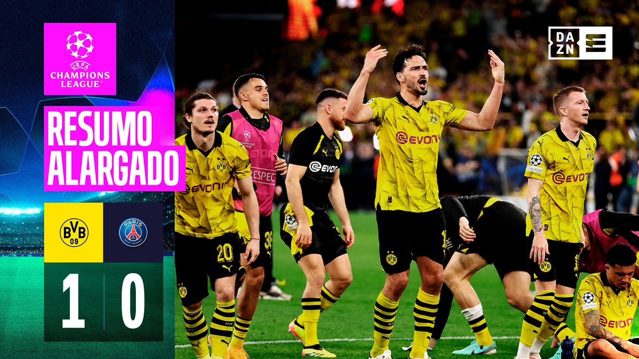 Resumo alargado | Dortmund 1-0 PSG | Champions League 23/24