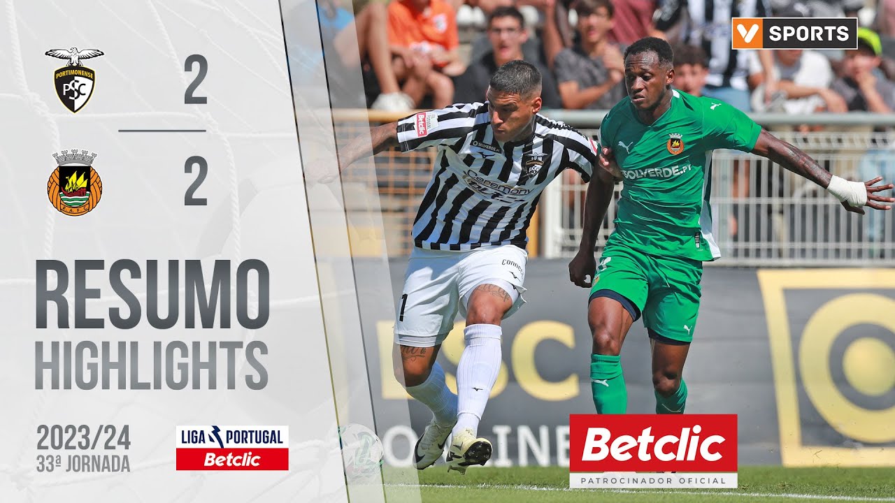 Resumo: Portimonense 2-2 Rio Ave (Liga 23/24 #33)