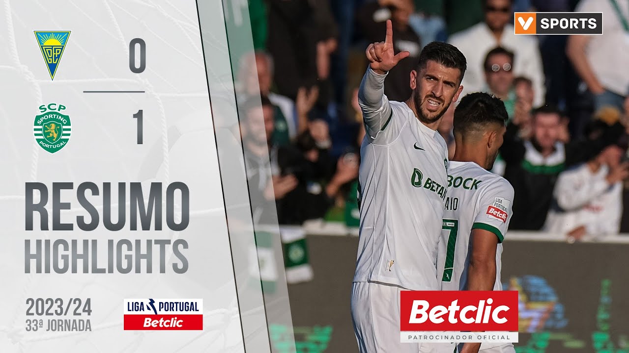 Resumo: Estoril 0-1 Sporting (Liga 23/24 #33)
