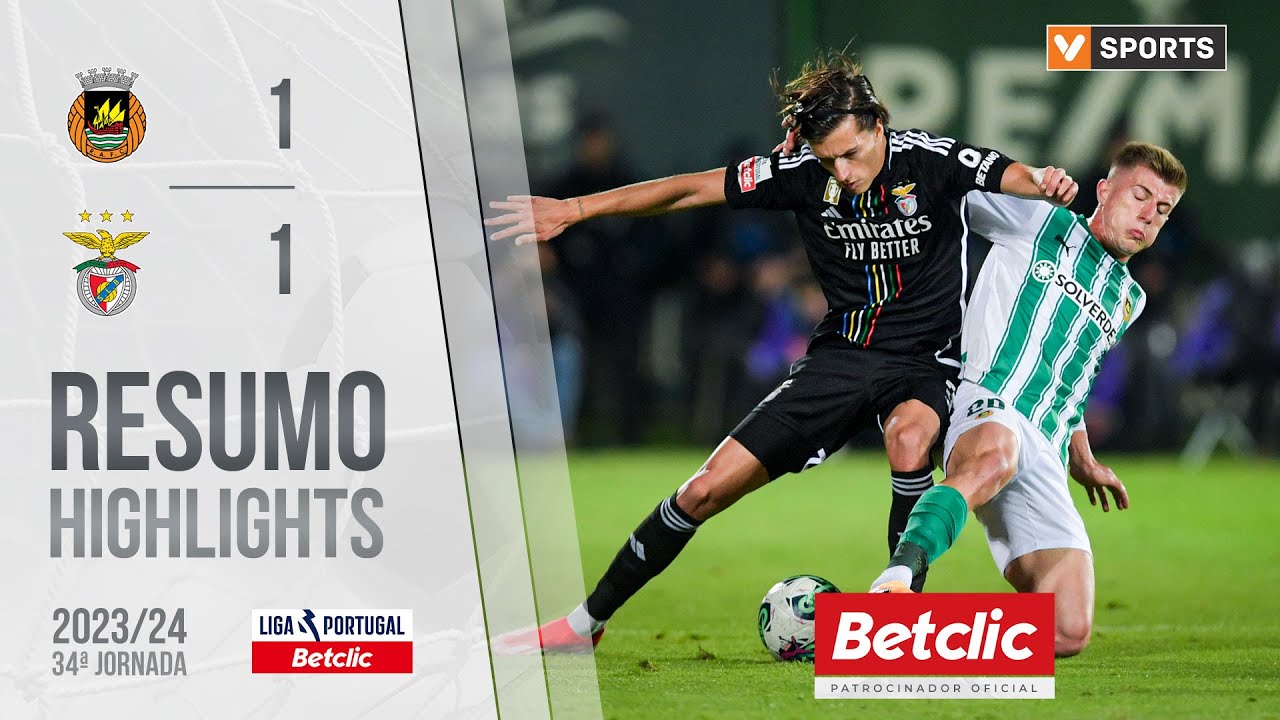 Resumo: Rio Ave 1-1 Benfica (Liga 23/24 #34)