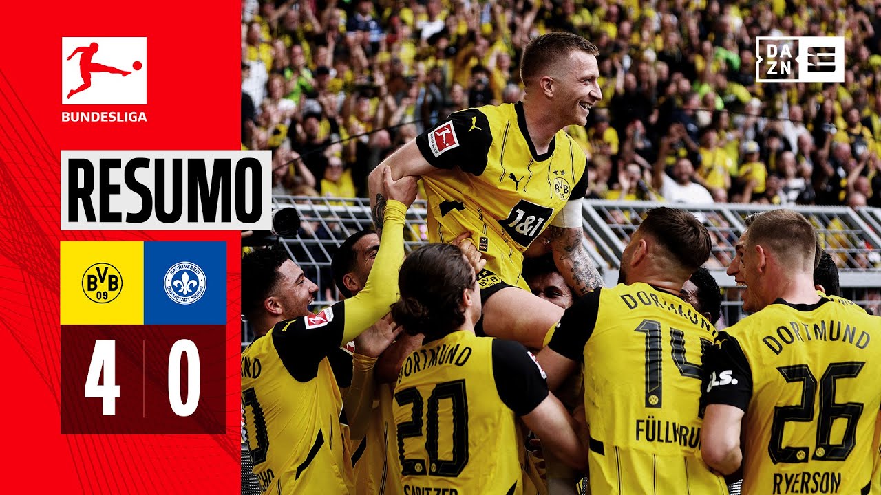 Resumo | Dortmund 4-0 Darmstadt | Bundesliga 23/24