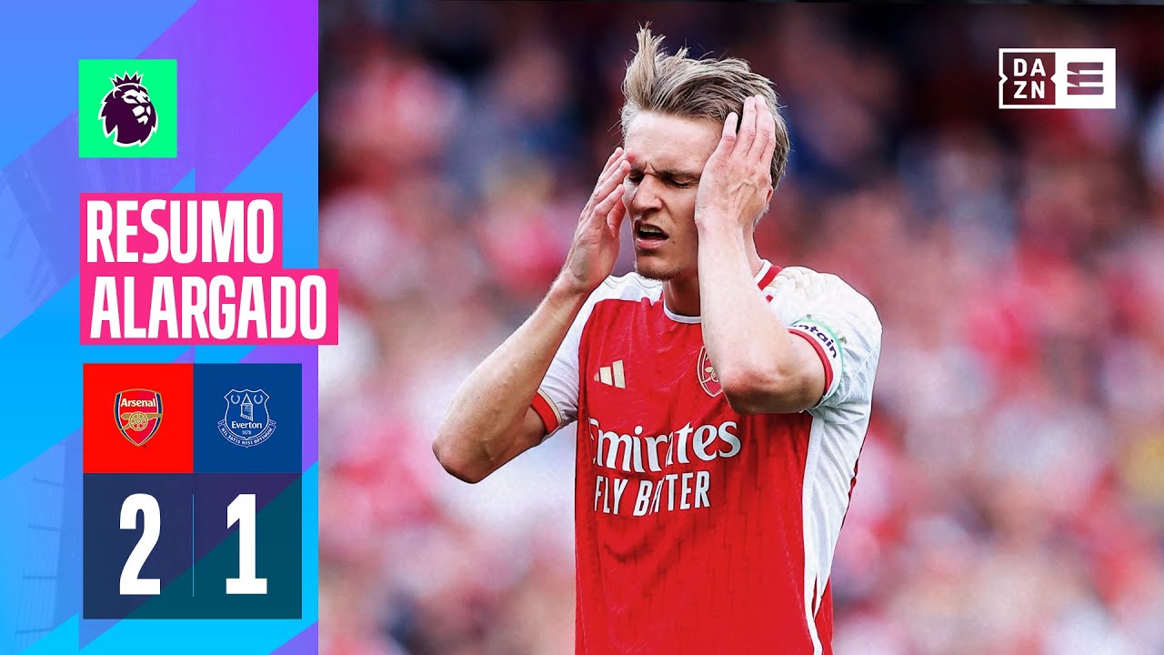 Resumo alargado | Arsenal 2-1 Everton | Premier League 23/24