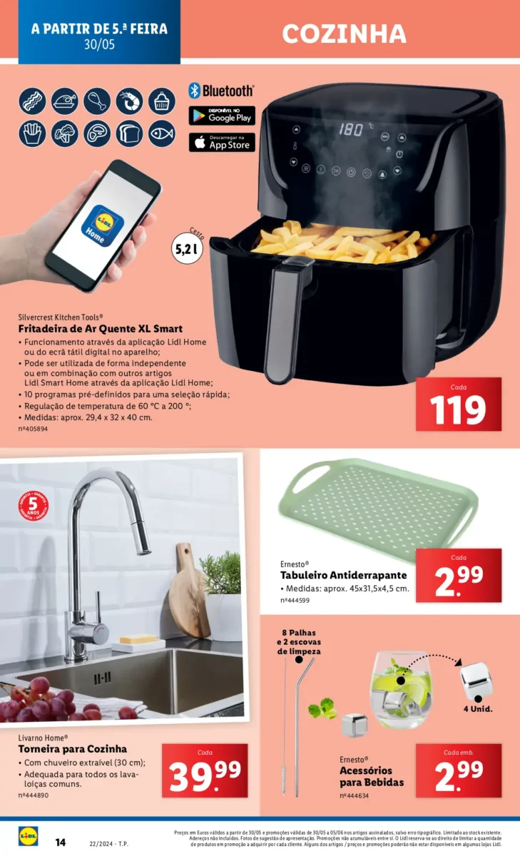 Antevis&atilde;o Folheto LiDL Novidades (a partir de 30 maio)