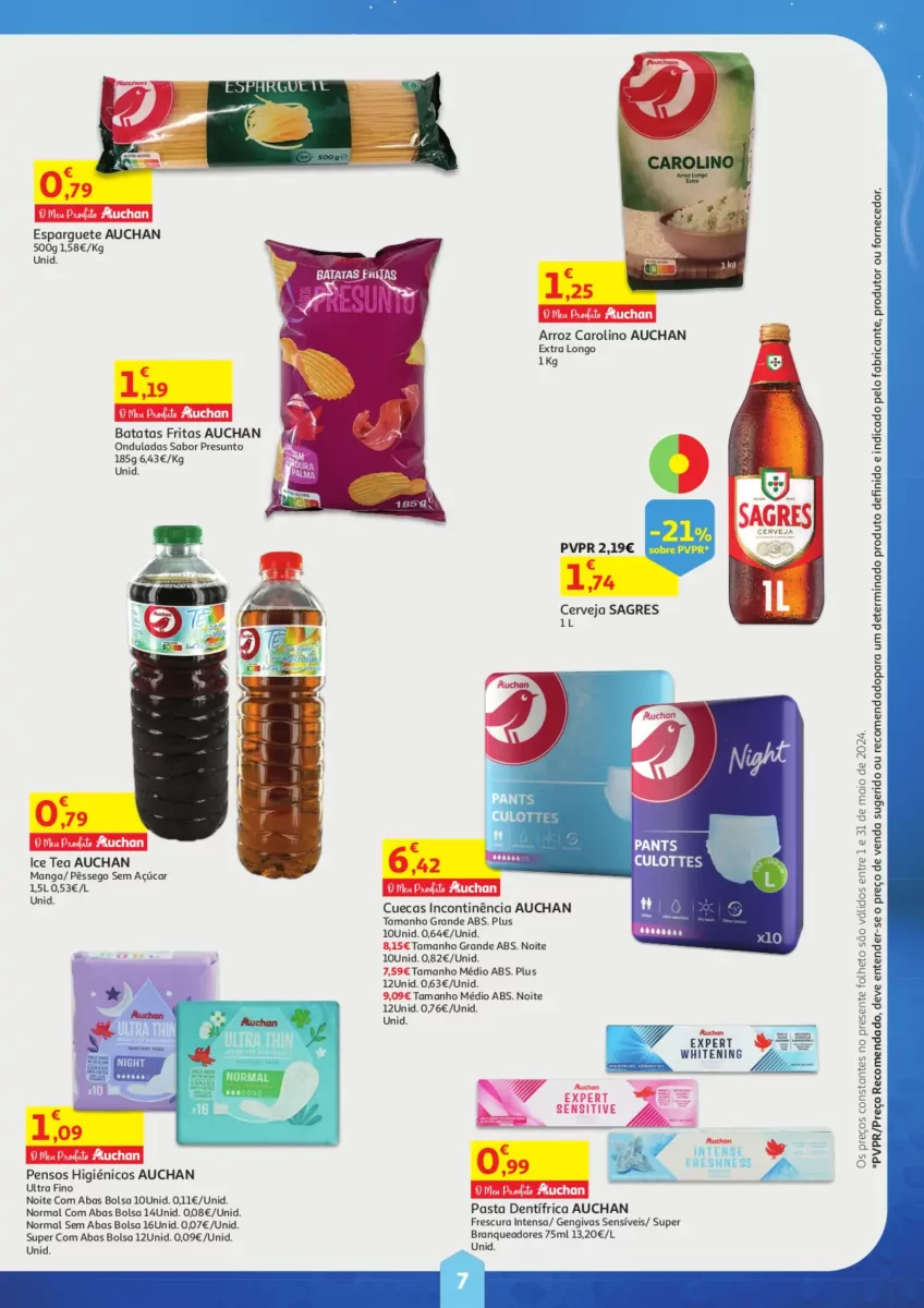 Folheto Auchan Cabaz Poupan&ccedil;a (Maio 2024)