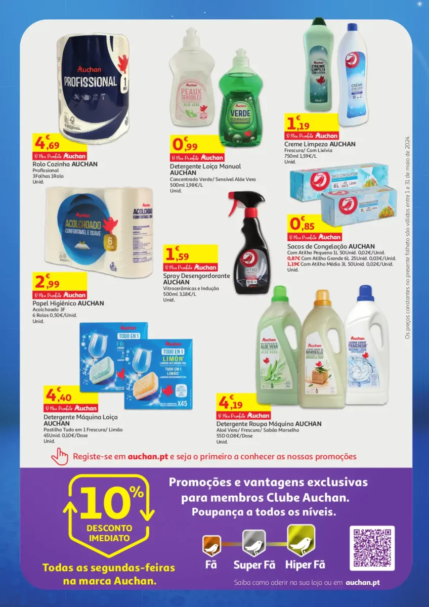 Folheto Auchan Cabaz Poupan&ccedil;a (Maio 2024)