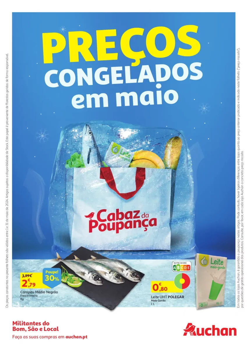 Folheto Auchan Cabaz Poupan&ccedil;a (Maio 2024)