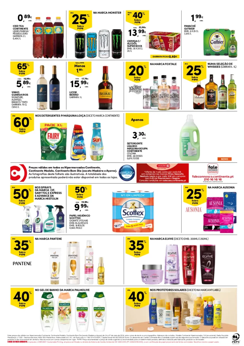 Folheto Continente fim-de-semana (24 a 27 maio)