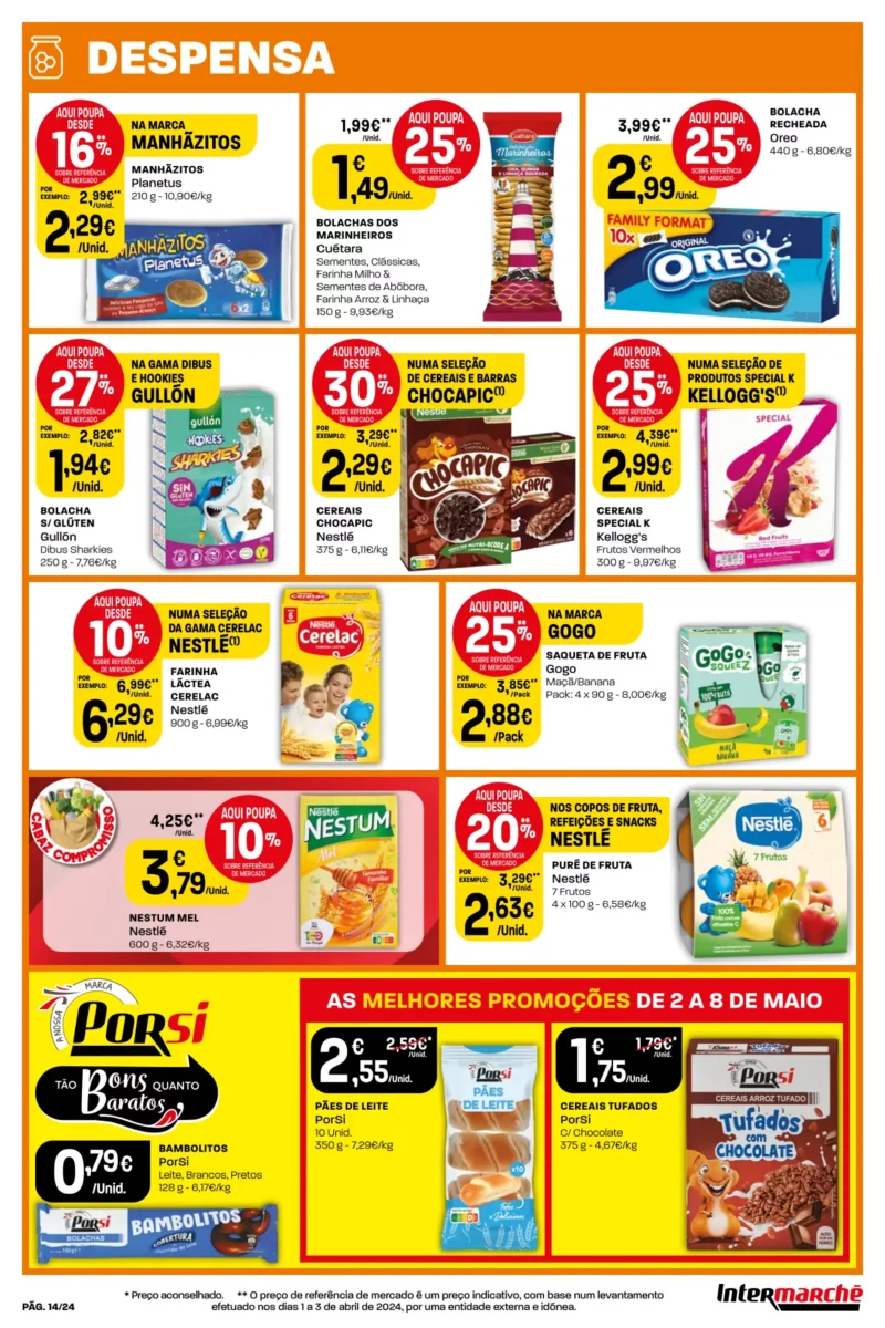 Folheto Intermarch&eacute; (2 a 8 maio)
