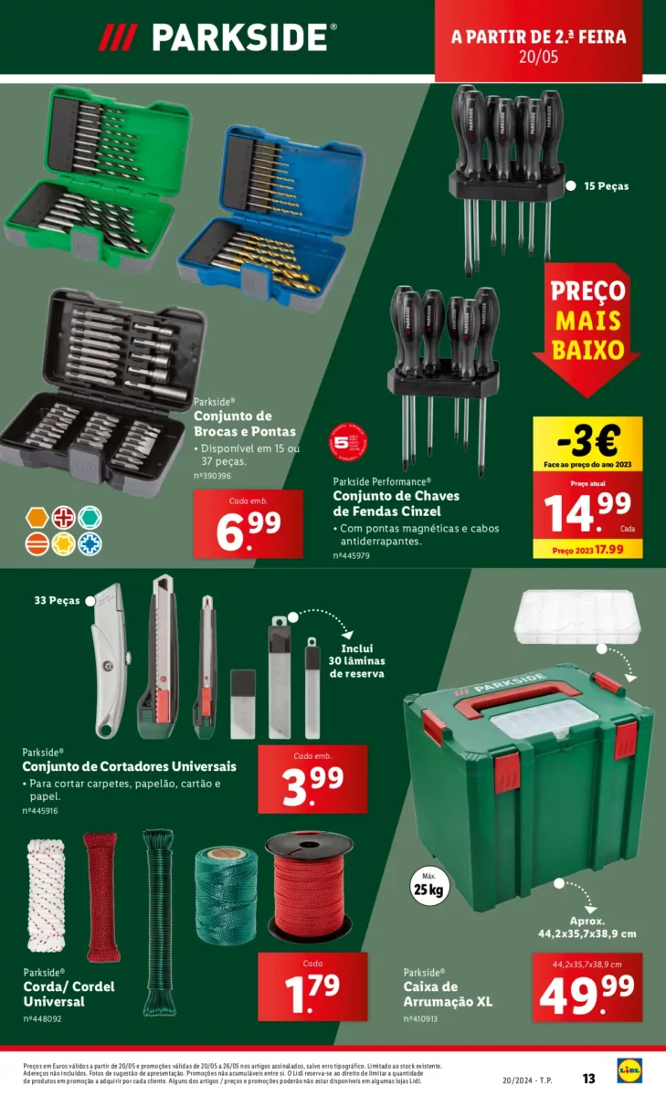 Antevis&atilde;o Folheto LiDL Novidades (a partir de 16 maio)