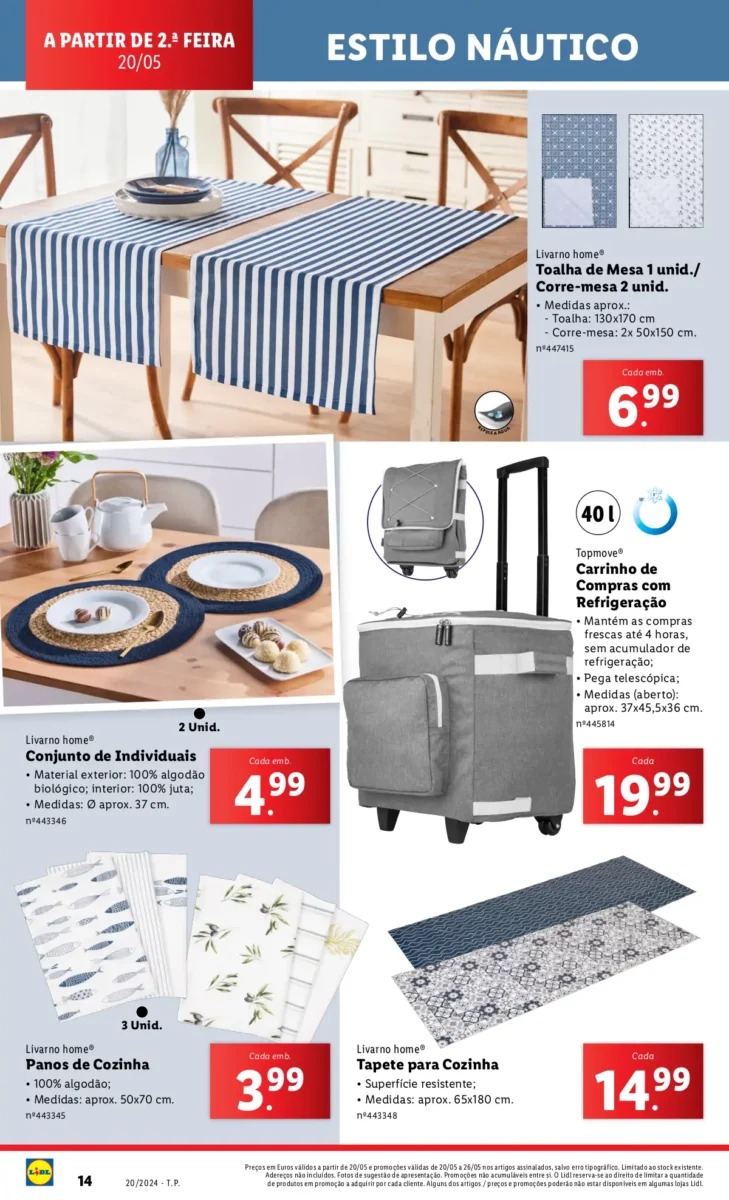 Antevis&atilde;o Folheto LiDL Novidades (a partir de 16 maio)