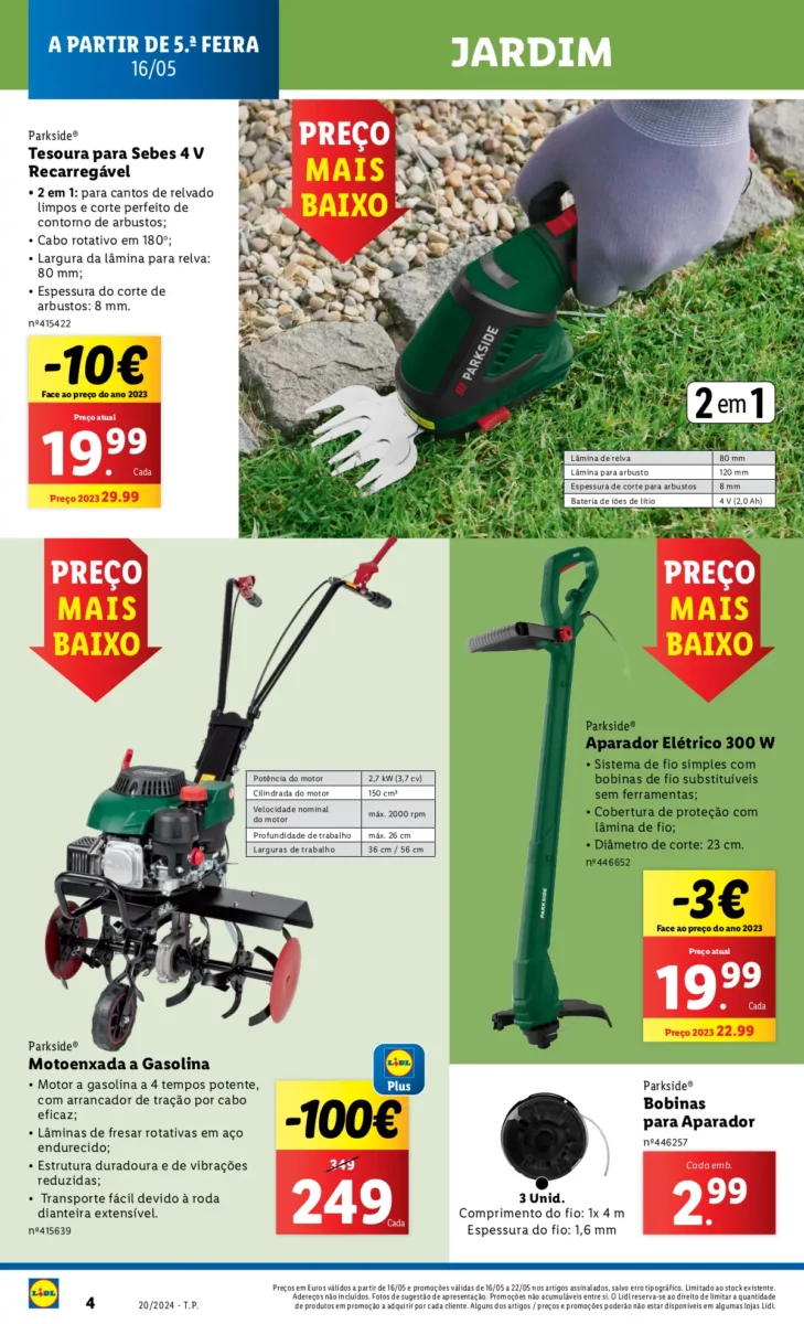 Antevis&atilde;o Folheto LiDL Novidades (a partir de 16 maio)