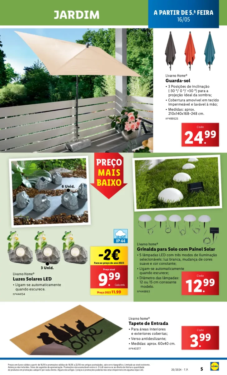 Antevis&atilde;o Folheto LiDL Novidades (a partir de 16 maio)
