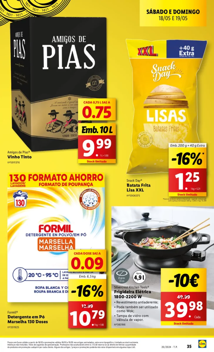 Antevis&atilde;o Folheto LiDL Novidades (a partir de 16 maio)