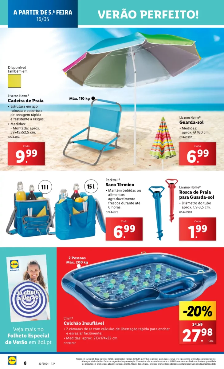 Antevis&atilde;o Folheto LiDL Novidades (a partir de 16 maio)