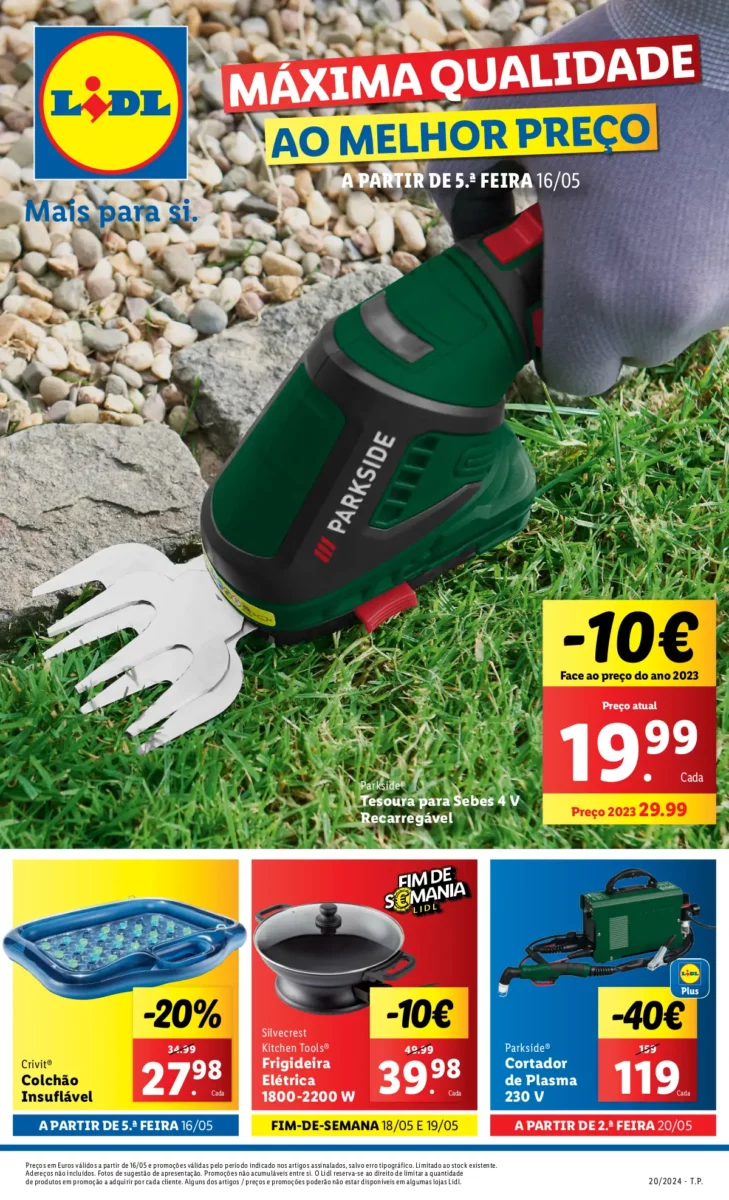 Antevis&atilde;o Folheto LiDL Novidades (a partir de 16 maio)